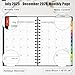 Daily Planner 2025-2026, 18 Month Planner with Tabs, July 2025 - December 2026 Weekly and Monthly Academic Year Calendar Spiral Time Management, 100GSM Thick Paper, Twin-Wire Binding, A5 Size, Black