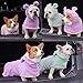 Harikaji Dog Bathrobe Towel, Cat Bathrobe Microfiber Fast Drying Absorbent Hooded Bath Towel for Puppy Small Medium Large Dog Cat(Purple,S)