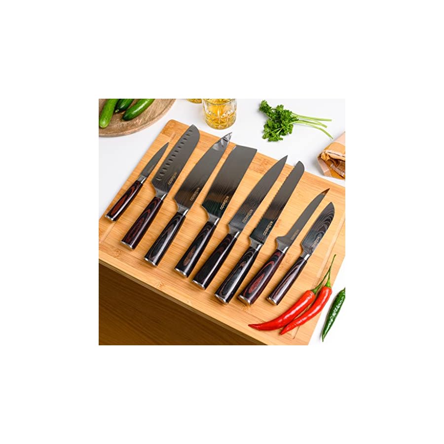 Seido-Knives-Master-Chef-Knife-Set-8-Piece-Kitchen-Knife-Set-High-Carbon-Stainless-Steel-Handmade-Culinary-Knives-Professional-Chef-Knives-Kitchen-Knives Seido Knives Master Chef Knife Set, 8-Piece Kitchen Knife Set, High-Carbon Stainless Steel Handmade Culinary Knives, Professional Chef Knives, Kitchen Knives