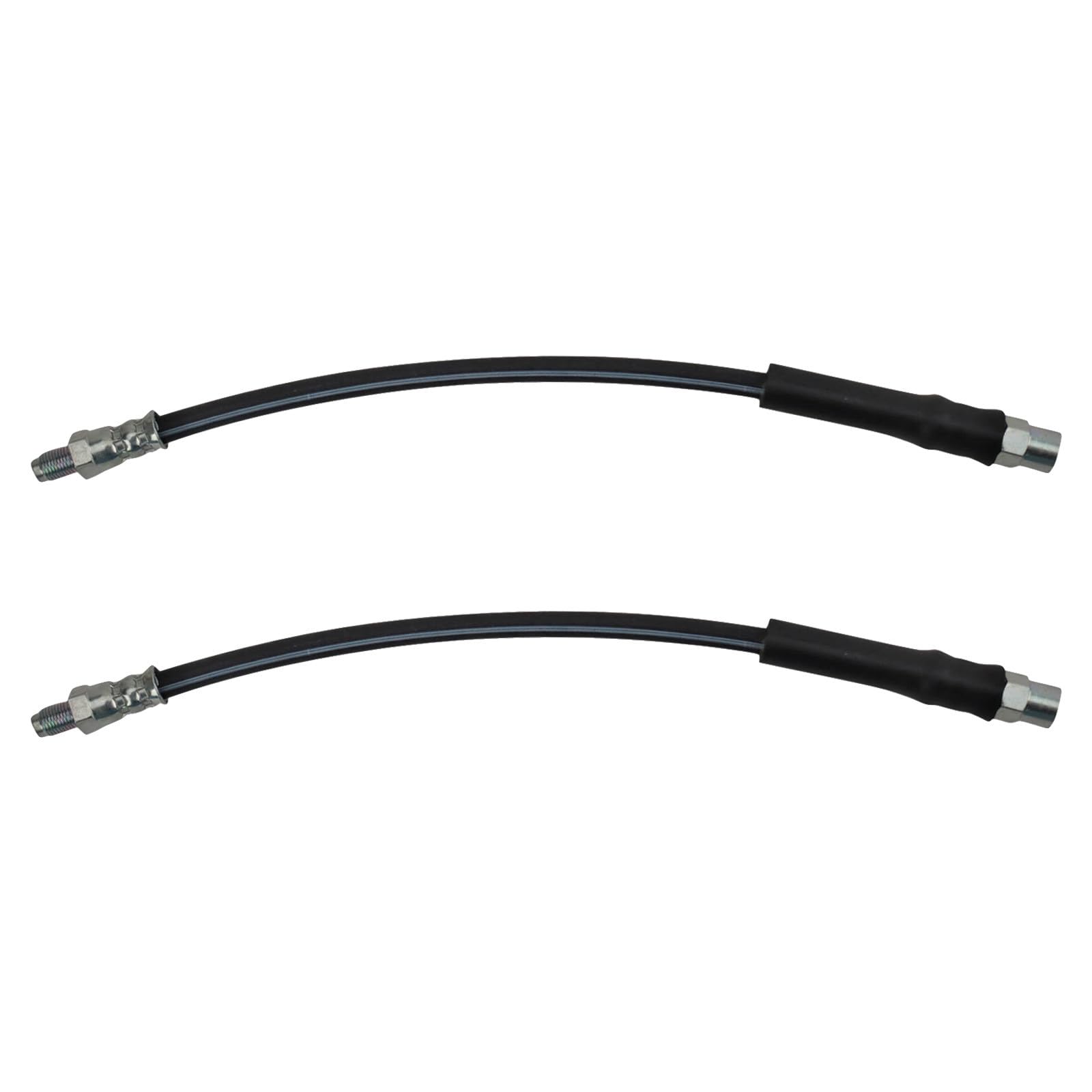 TRQ Front Driver &amp; Passenger Side Brake Hose Set