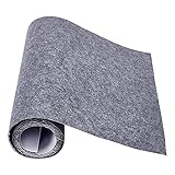 BENECREAT 15.7x78.7' Gray Easter Self-Adhesive Felt Fabric Shelf Liner for Easter Decorations DIY...