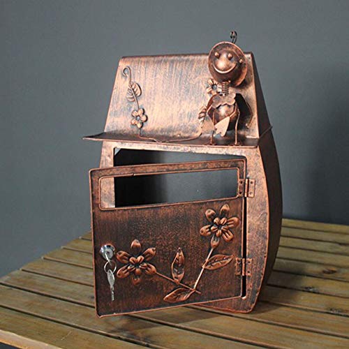Boîte aux lettres rétro champêtre murale étanche pour courrier sec et sécurisé - 5