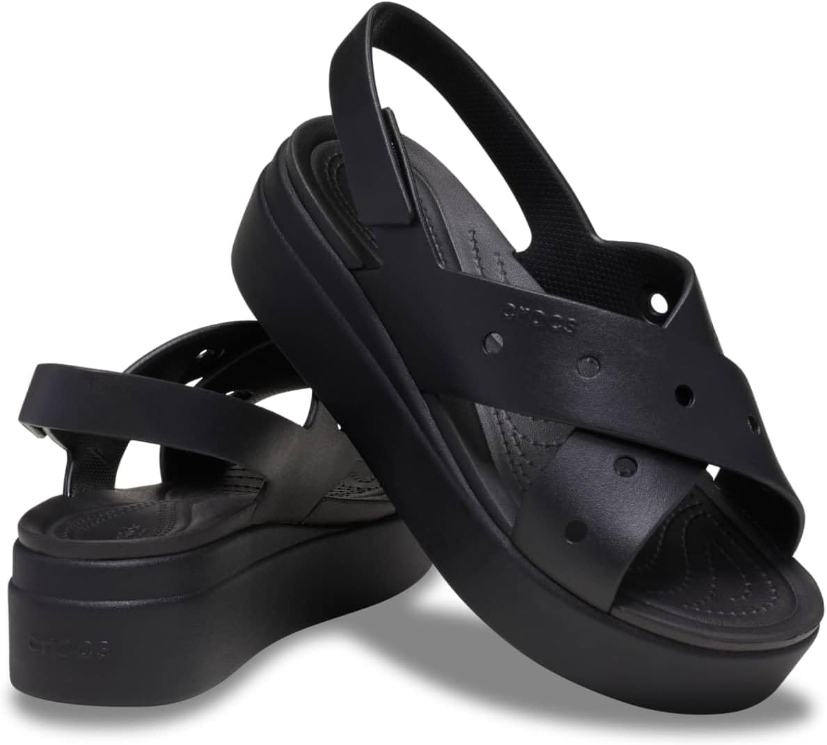 Crocs Women's Brooklyn 4U Low Wedges, Platform Wedge Sandals for Women