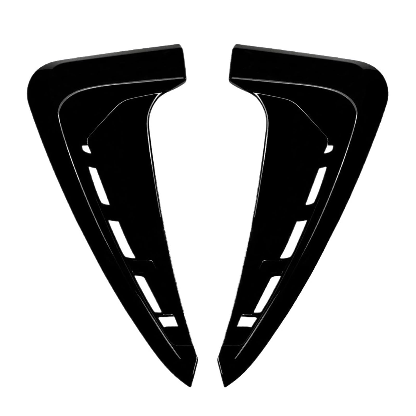 TILIEINE Car Front Side Air Vent Cover Fit For BMW X5 F15 M-Sport 2014-2018 Glossy Black Front Side Fender Air Vent Cover