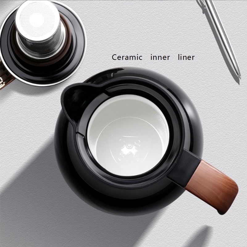 Stainless Steel Ceramic Spray Coated Tea Water Separation Insulation Large Capacity Brewing Kettle