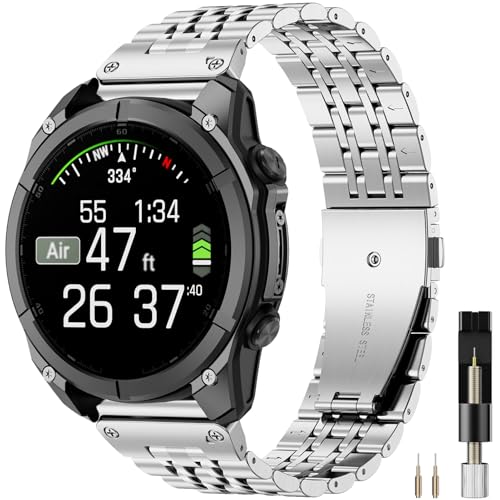 for Garmin 22mm�o���h �����x���g �K�[�~��Fenix 8 47 mm/7/7 pro/6/5/E�p�X�g���b�v �����Y�X�e�����X �h�K �����o���h �K�[�~�� Forerunner/Instinct/Approach/�E��?��/Quatix�Ȃ�