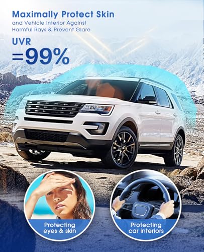 Image of ARANA 70% VLT 20 inch x 10FT Ceramic Car Window Tint Film Roll, Heat Resistant & 99% UV Blocking Privacy Protection