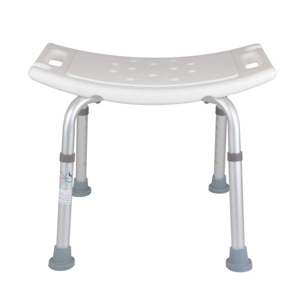 Tabouret de bain réglable en aluminium avec poignées pour douche