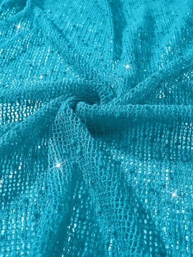 Image of Lilosy Sexy Crochet Sheer Kaftan Caftan Beach Dress Bathing Suit Swim Coverup Summer Vacation Outfits One Piece