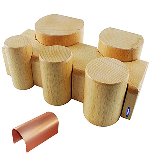 Wood Forming Block W/ 5 Wooden Shapers