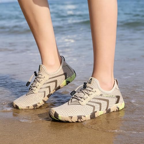Image of SAGUARO Water Shoes for Women - Barefoot Quick-Dry Aqua Sock, Lightweight, Breathable for Swimming, Beach and Outdoor Activities Size 5.5-10.5