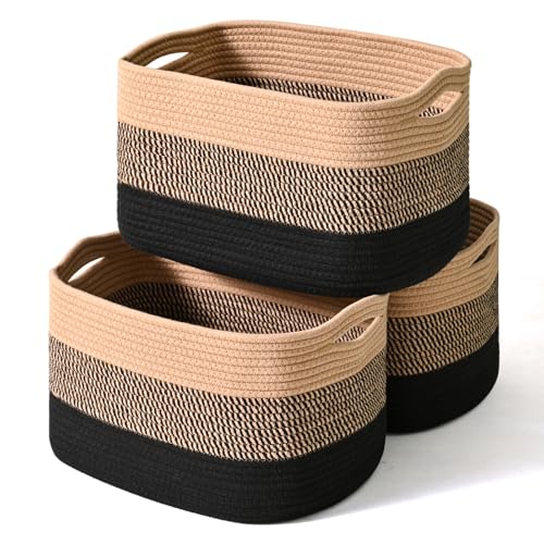 ICERZCZ Storage Baskets for Organizing Shelves, Decorative Baskets for Storage,