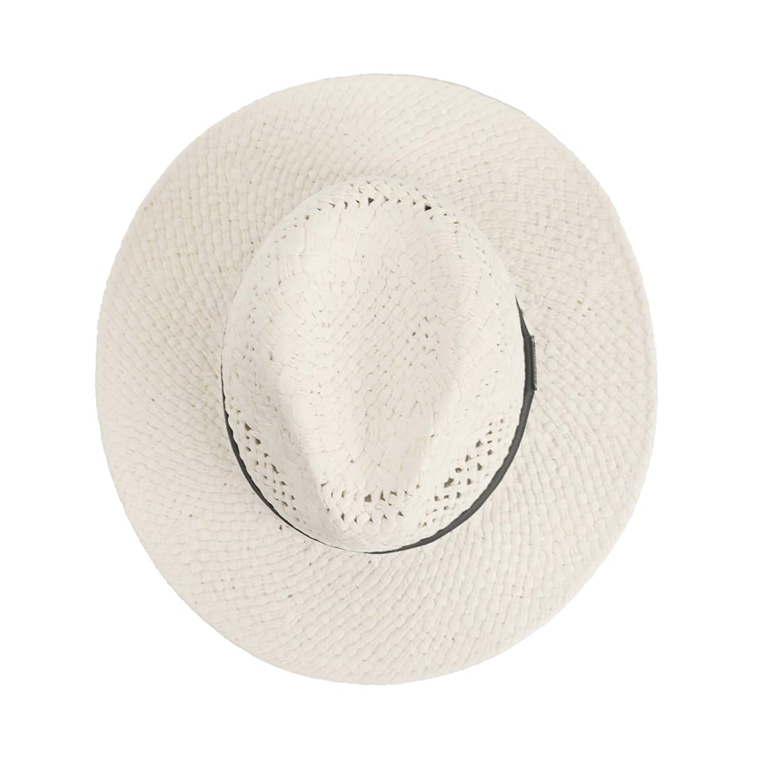 Sombrero de paja Fedora Panamá para mujeres y hombres, sombreros de verano para el sol, ala ancha, protección UV, ligero