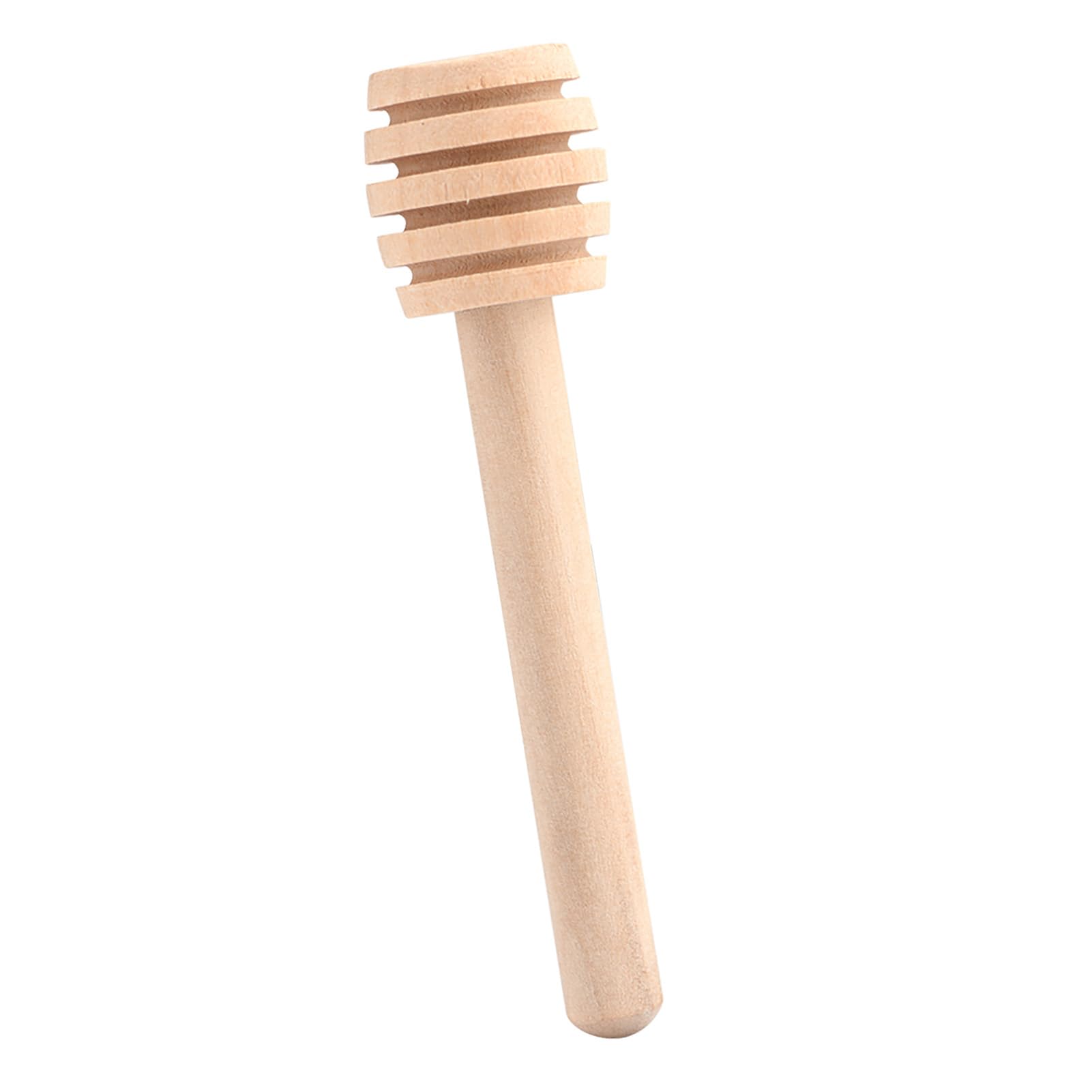 50Pcs Wooden Mini Honey Dipper Sticks for Drizzling Syrup Molasses, Long Handle Grooved Dispensing Tool Kitchen (Mini 8CM)