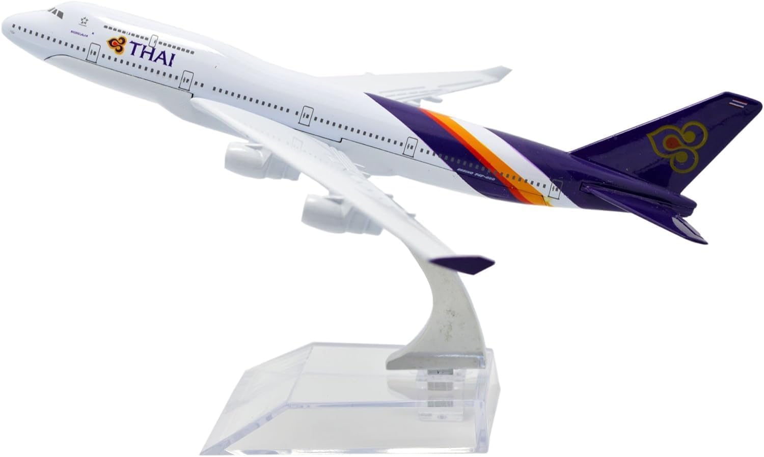 SCHUBERT Only For Display Diecast Aeroplane Scale Model Size-16 Cm X 14 Cm (Thai Airway), White