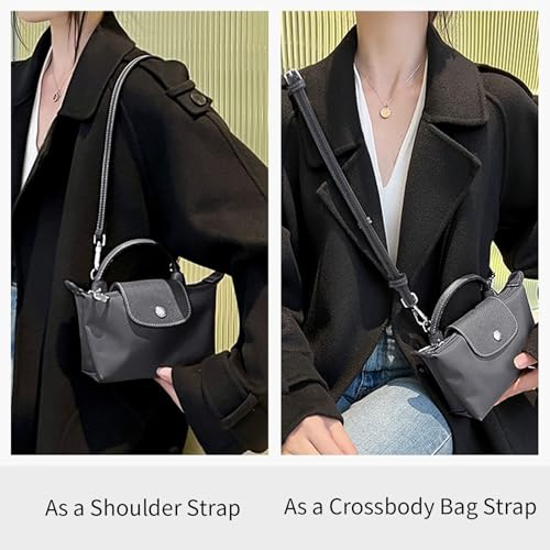 Image of Hap Tim Leather Purse Straps, Adjustable Replacement Crossbody Shoulder for Handbag, Mini Bag, Cross Body Purse
