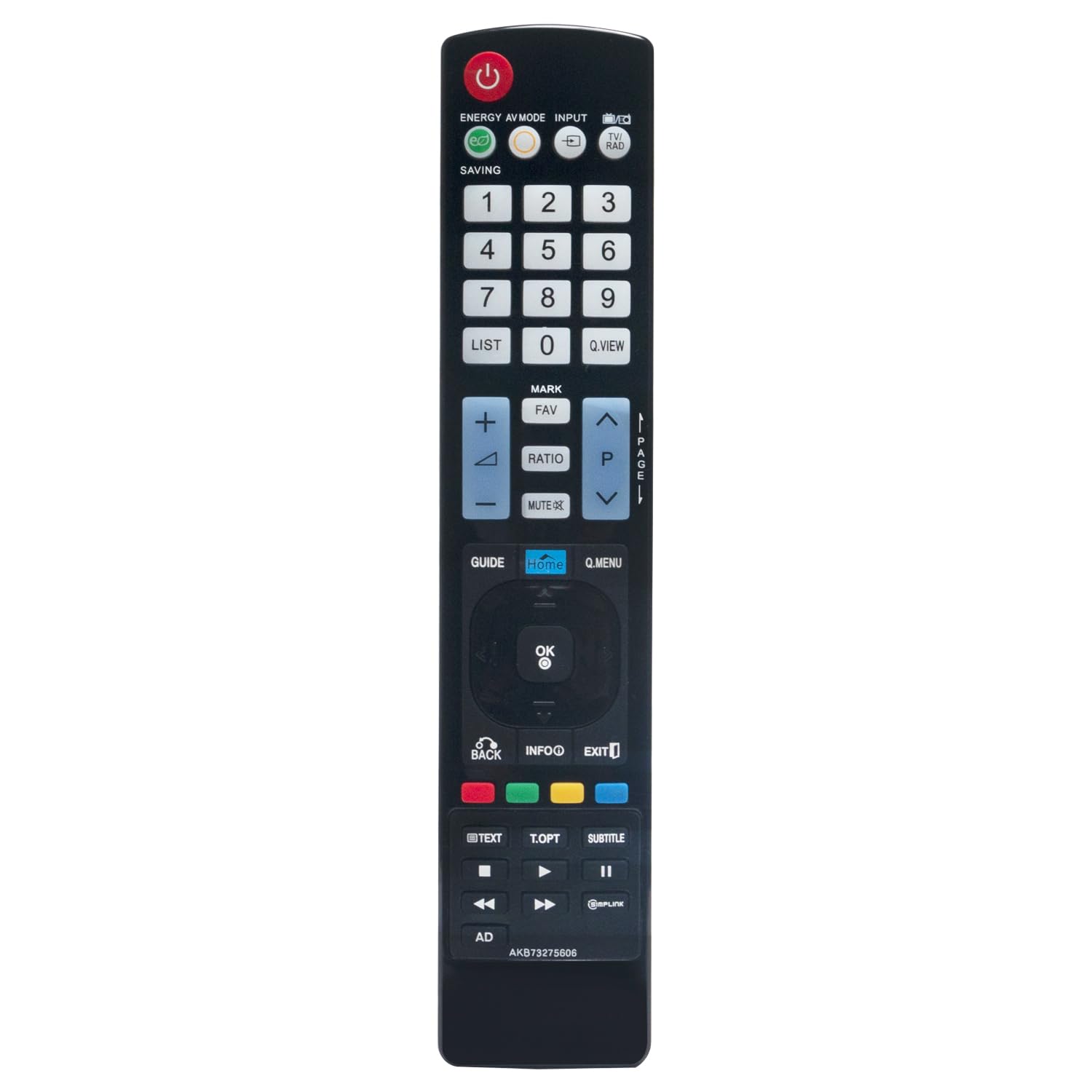 Télécommande de rechange LG AKB73275606 pour TV LED de série LV