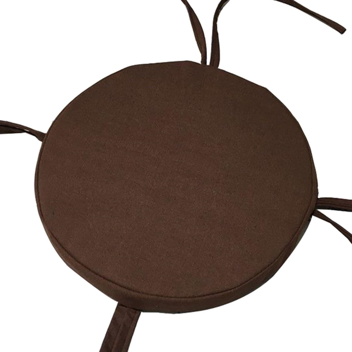 Memory Foam 10/12/14/16 In Stool Cushion With 4 Ties Soft Round Bar Stool Cushion Seat Cushion Chair Circular for Office Outdoor Kitchen Dining Room Car Patio,Chair Pads(@1,40cm/16in)