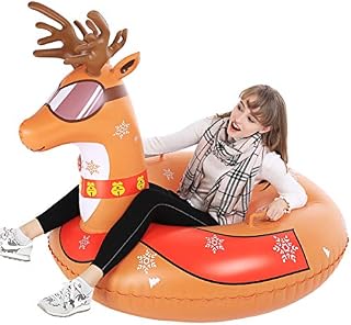 Jasonwell Snow Tube - 47 Inch Inflatable Snow Sled Snow Toys for Kids