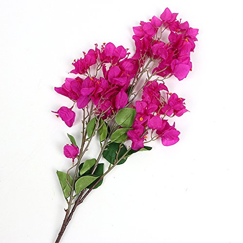 Li Hua Gato Flor Artificial Decoración Bougainvillea espectabilis Willd Flores de Seda Mar Brillante su hogar Decoración de Mesa Decor DIY Flor arreglo