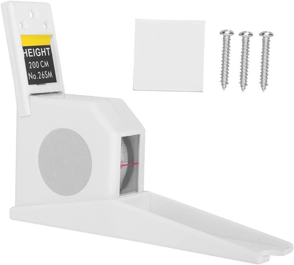 2 Meters Height Stature Meter Retractable Measuring Tape Ruler for Home Use, Metal Measuring Tool, Accurate Measurement for Adults and Children