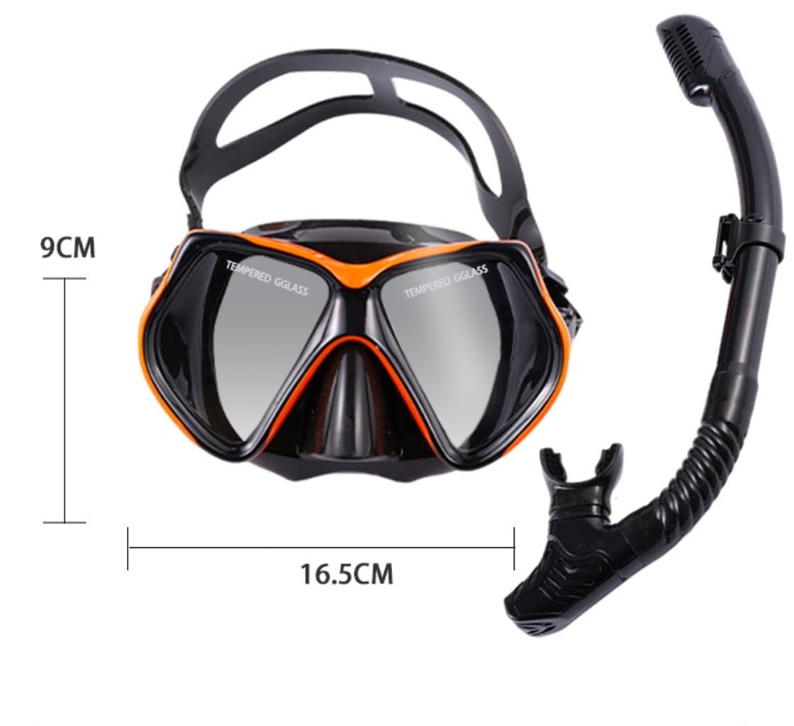 Sprzęt do Snorkelingu, Zestaw Maski Do Nurkowania Z Maską Fajka Nurkowanie Akwalungiem Regulowana Maska ​​do Maska do Nurkowania