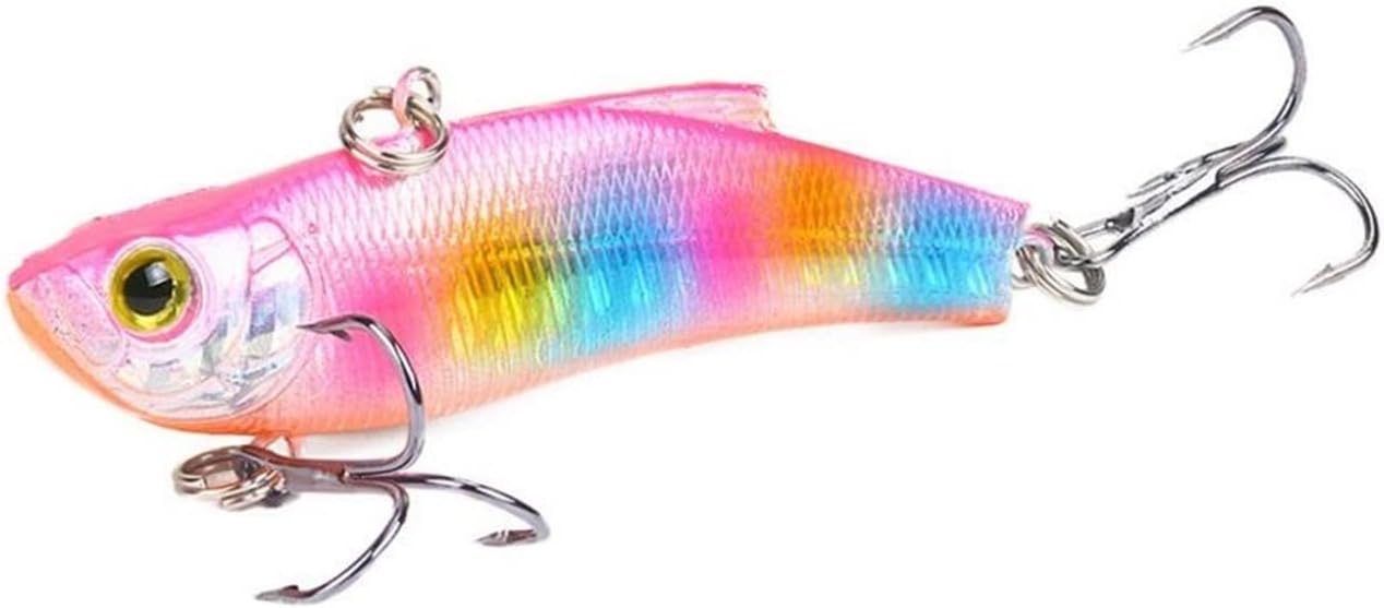 10pcs 7cm 18g Bass Fishing Lure Sinking VIB Lure with Treble Hook Lifelike Hard Bait Isca Artificial Pesca Fishing Accessories Carp Fishing Lure