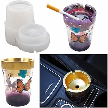 Car Ashtray Molds - Double Layer, DIY Resin Ashtray Gifts
