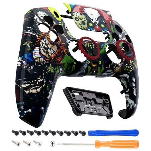 Coque manette pour ps5 BDM-030 façade personnalisée pavé tactile La Fête Effrayante