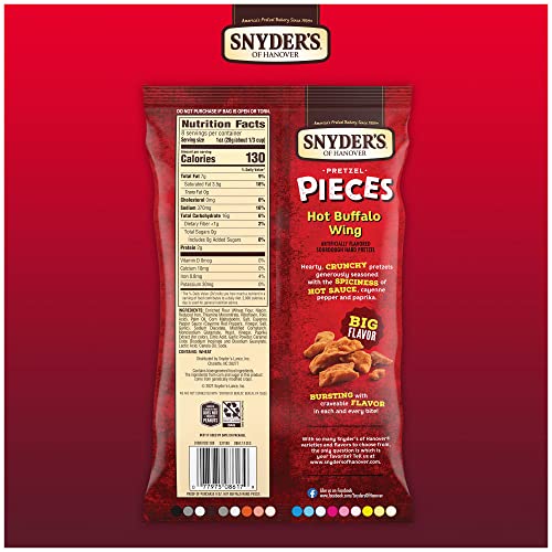 Image of Snyder's of Hanover Pretzel Pieces, Hot Buffalo Wing, 8 Oz