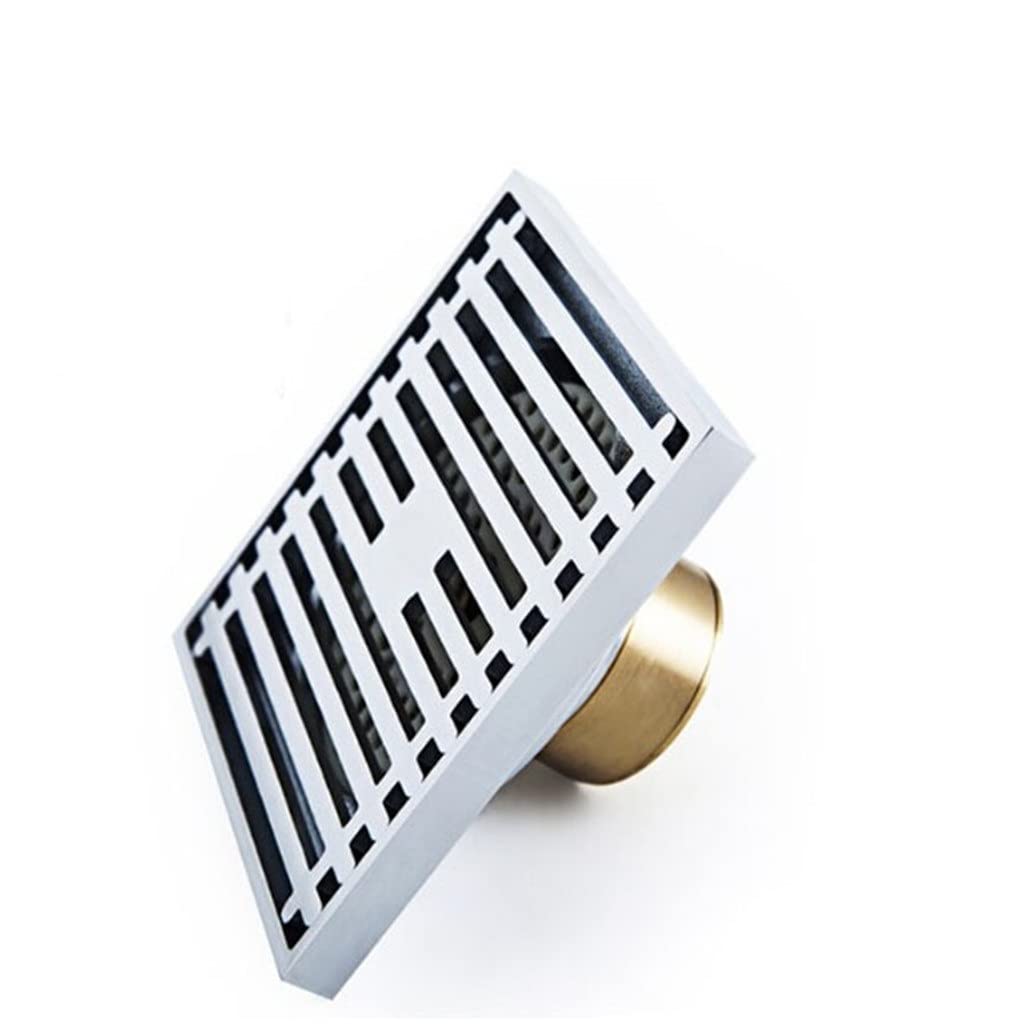 Generico Filtr odpływowy do prysznica z antycznego brązu - 4-calowe opcje chromowo-szczotkowany nikiel, elegancka kratka odpływowa do podłogi w łazience dla lepszego drenażu i estetyki, c