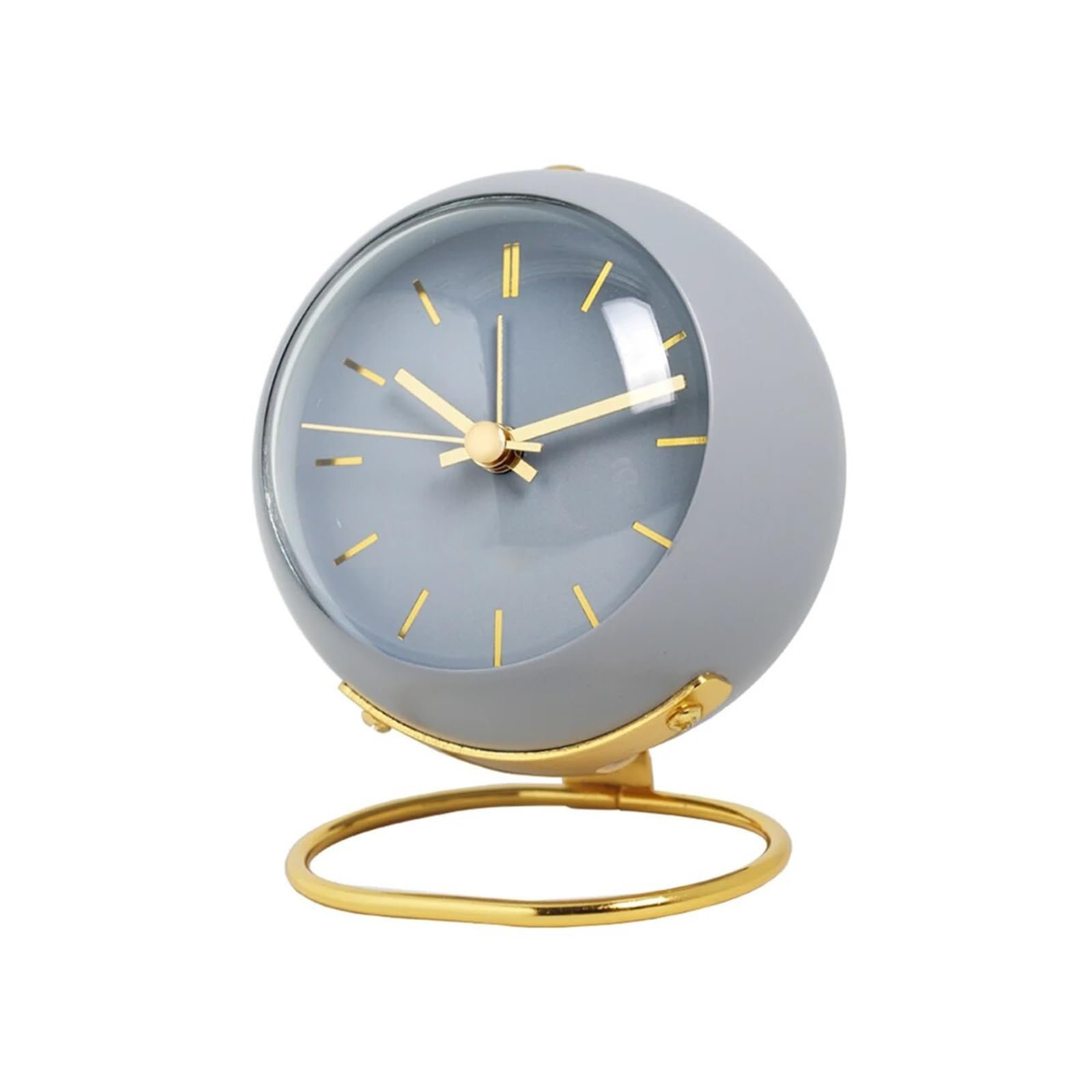 G5z9w3c7m2 Blue Loud Alarm Clocks Nordic Creative Electronic Desk Clock Minimalist Alarm New Desktop Bedside Student Silent Luminous Pointer(Blue)