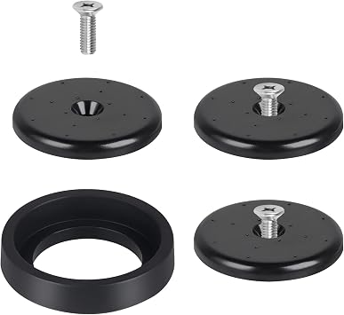 Spray Valve Repair Kit Pre-Rinse Sprayer Spray Face Bumper and Screw Repair Part for Most Commercial Faucet Sink Dish Sprayer Valve, Black