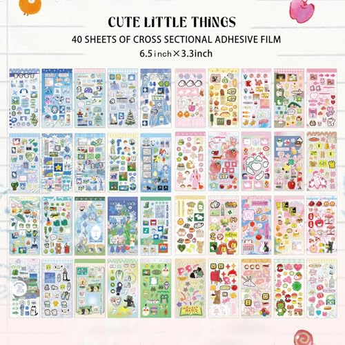 Image of Japanese Sticker Book - Junk Journal Supplies | Kawaii Sticker Book for Planners, Junk Journals, Vision Board Supplies,Scrapbooks -Prayer Board Supplies