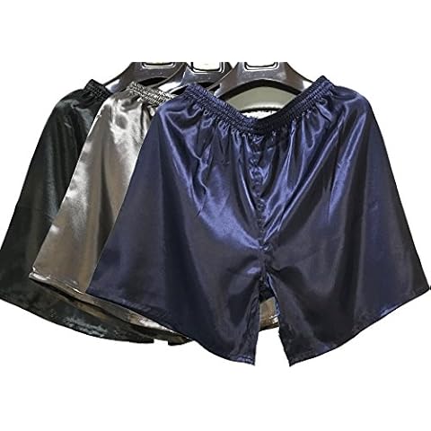 Wantschun Mens Satin Silk Pajama Shorts Cover