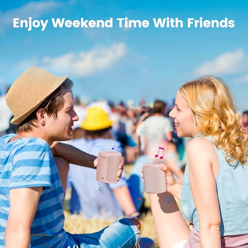 Image of Bluetooth Speaker Wireless,IP67 Waterproof & Dustproof Portable Speaker with Lights,15W Loud Stereo Sound, 2500mAh Battery All Day Playtime, TWS Pairing, BT5.3, Home /Party /Outdoor /Beach (Pink)
