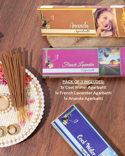 Image of Eternia Refreshing Vibes Set Burning Incense Sticks | Long-Lasting Luxury Aromatic Agarbatti with Soothing Fragrances | for Men & Women | Pack of 3
