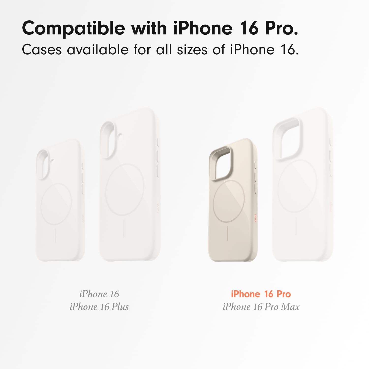 Beats iPhone 16 Pro Case - MagSafe, Scratch-Resistant Protective Cover, Slim Fit, Microfibre Lining - Summit Stone - Image 2