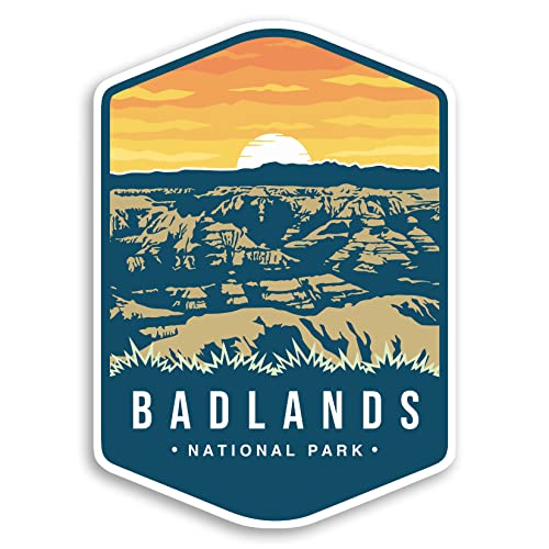 Image of Badlands National Park Sticker Decal Notebook Car Laptop 4 inchx5.5 inch (Color)