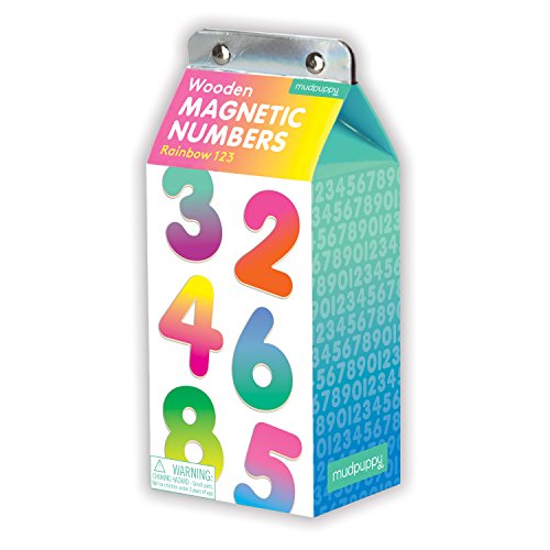 Mudpuppy Rainbow 123 Wooden Magnetic Numbers