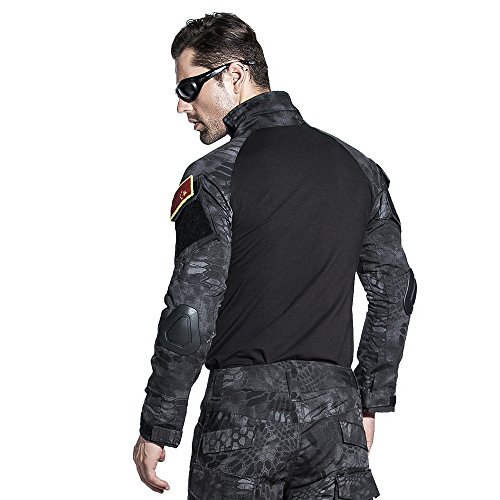 image for SINAIRSOFT Tactical Pants Shirt with Knee Pads Army Airsoft Combat BDU