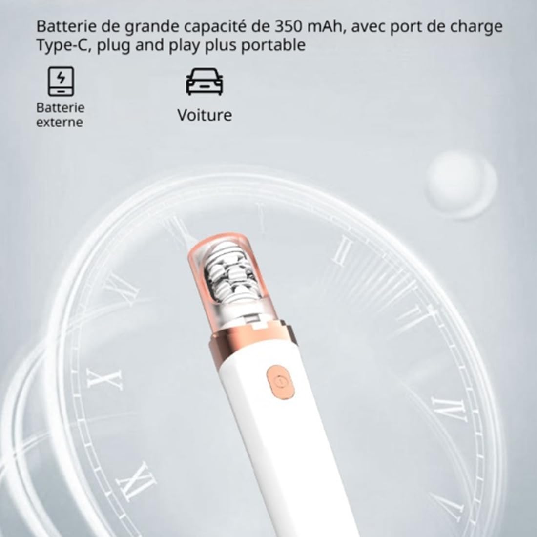 Epilsmooth Pro - Epilateur Visage Femme, épilateur Rechargeable 2 En 1 Avec Lumière LED, épilation Précise Sans Douleur, Pour Visage Menton Lèvre Supérieure (1PC-Blanc)