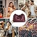 Joryin Woven Women's Crossbody Bag & Evening Purse, Trendy Dumpling Clutch & Hobo Cloud Shoulder Bag Trendy Dumpling Clutch Vegan Leather, Wine