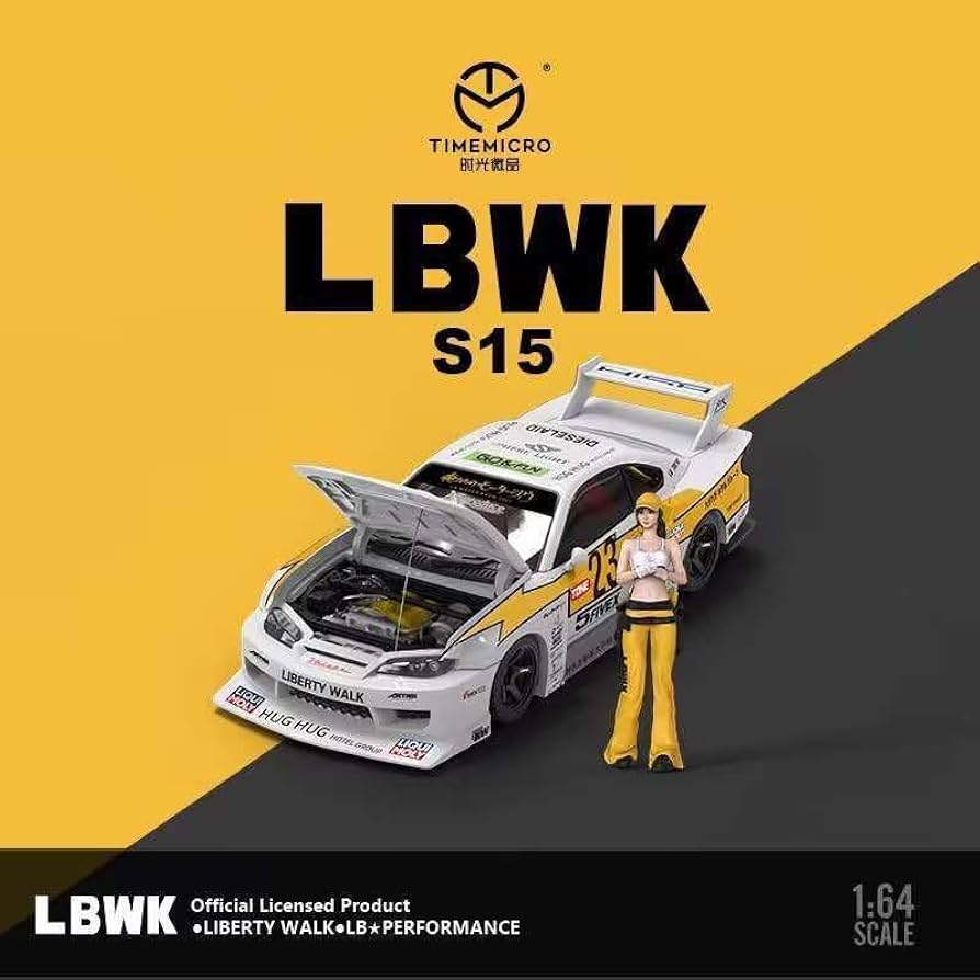 ◉1/64 TIMEMICRO【LBWK S15　Formula】フィギュア付 Amazon | 1/64 timemicro LBWK s15 黒 フィギュア付き