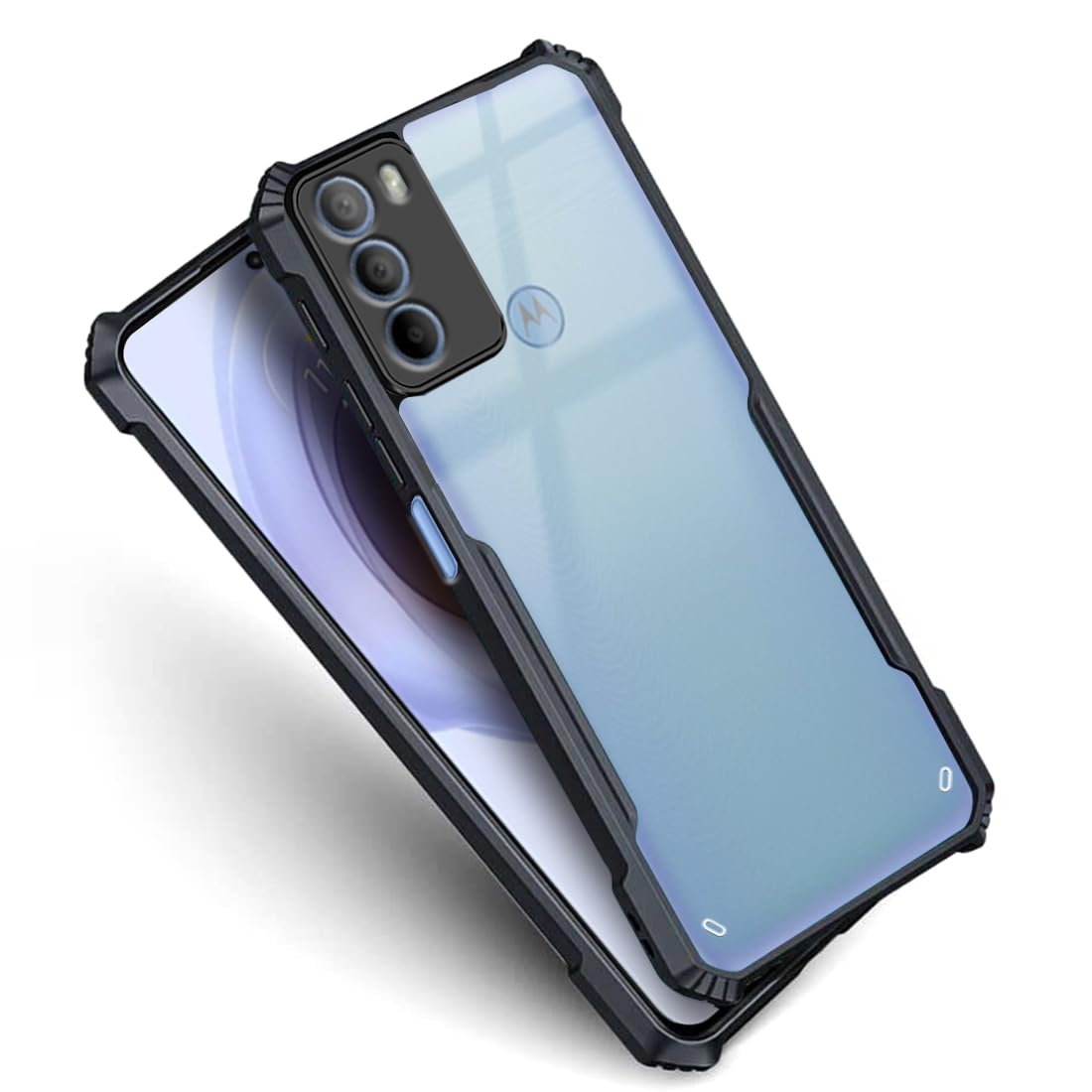 Fashionury Crystal Clear Back Cover for Motorola G31 | 360 Degree Protection | Transparent Back Cover Case for Motorola G31 Black Bumper (B0CC1YT9RJ) Amazon Price History, Amazon Price Tracker