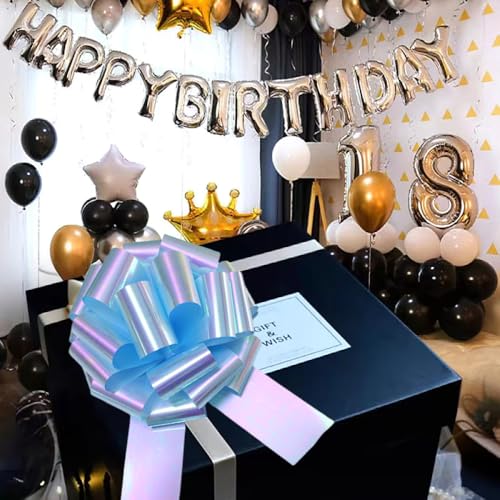 Image of 1Pcs Large Gift Bow,14 in Giant Pull Bow Big Blue Bow,Great Gift Bows for appliances,Bikes,Table Decorations and Party Events (Light Blue)