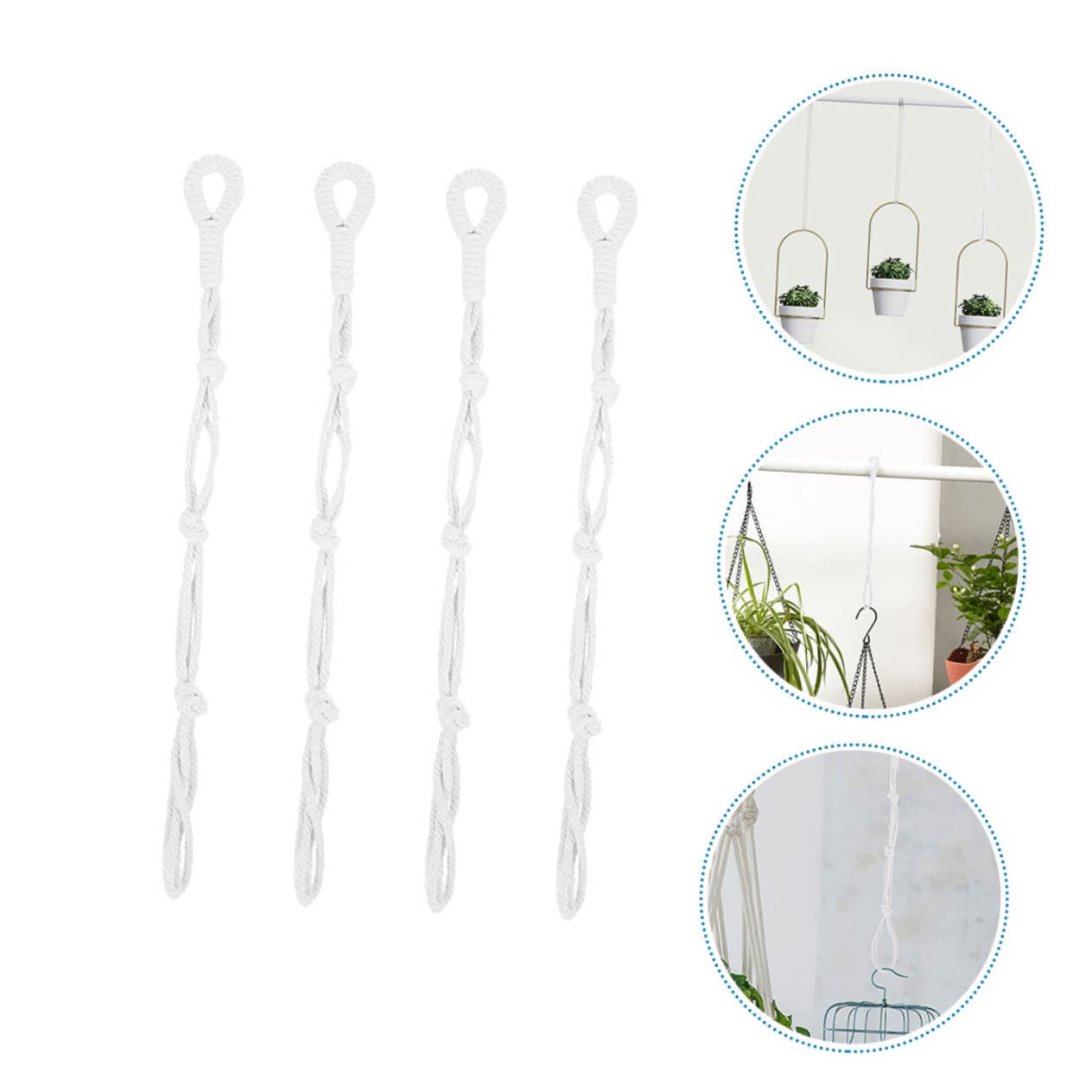 BESPORTBLE 20pezzi Ganci Macramè Per Piante Regolabili Supporti Per Vasi Da Fiori Per Decorazione Interna Ed Esterna Per Balconi e