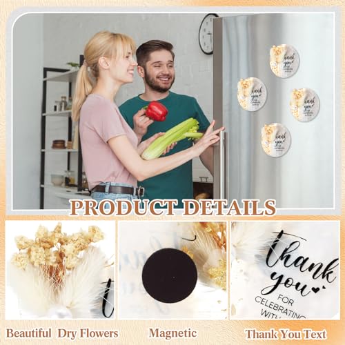 Imanes Decorativos Redondos de Resina para Boda 50 Pcs miniatura 3