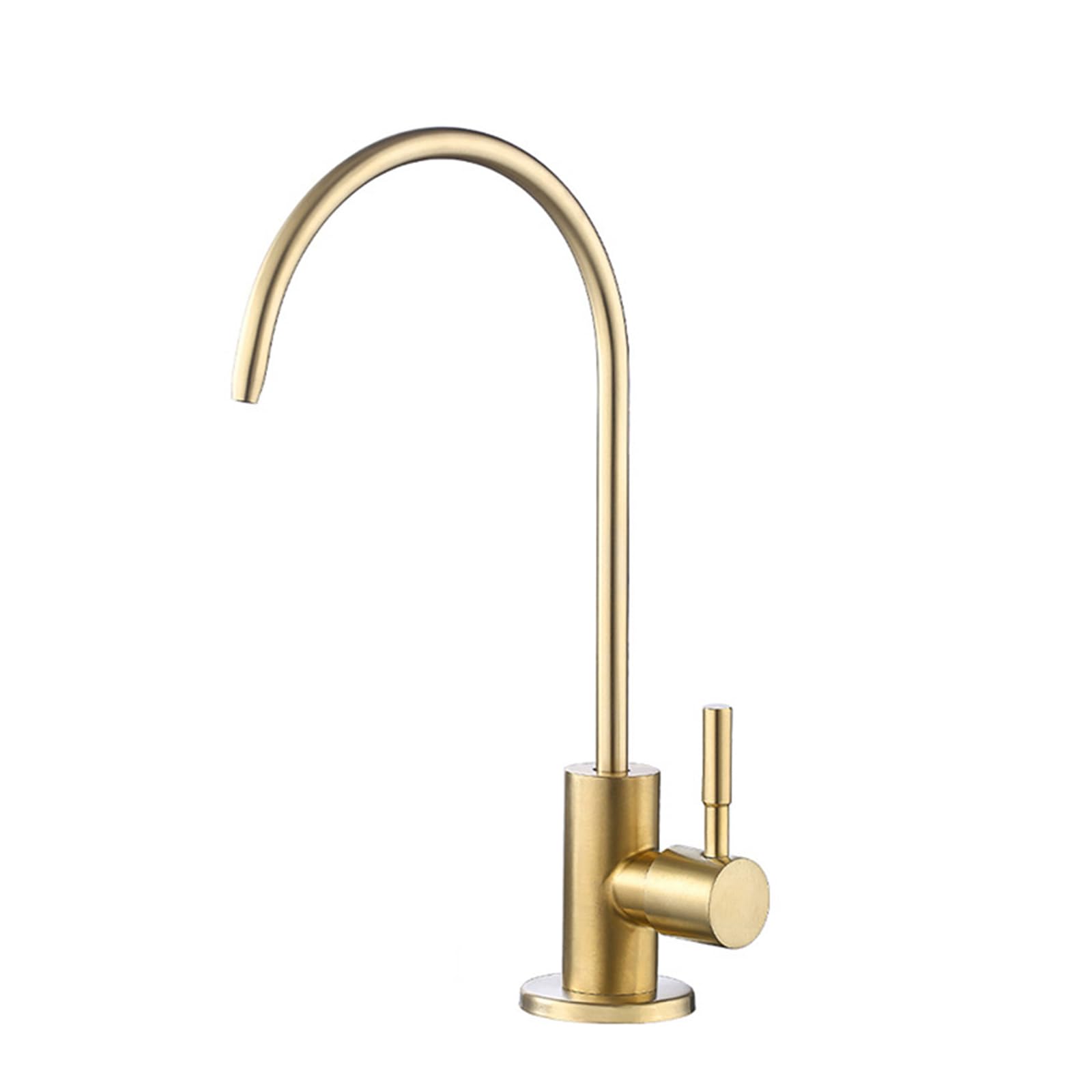 Depuradora de agua Grifo, Grifo de Cocina Monofrío Giratorio de 360° de Acero Inoxidable,Oro