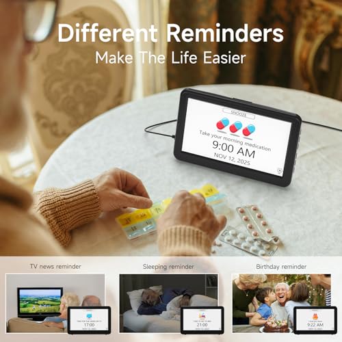 Raynic 7-Inch Date Clock 20 Alarms